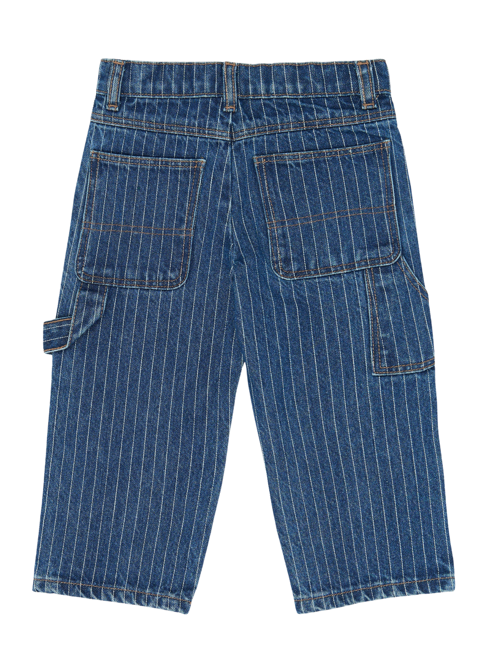 The New Siblings Vilfredo Baggy Fit Worker Jeans | Medium Blue Denim