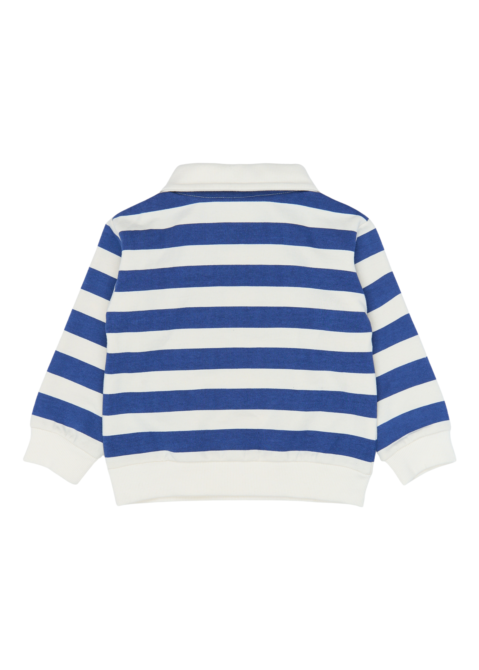 The New Siblings Vidan Polo Sweatshirt | Mazarine Blue Striped