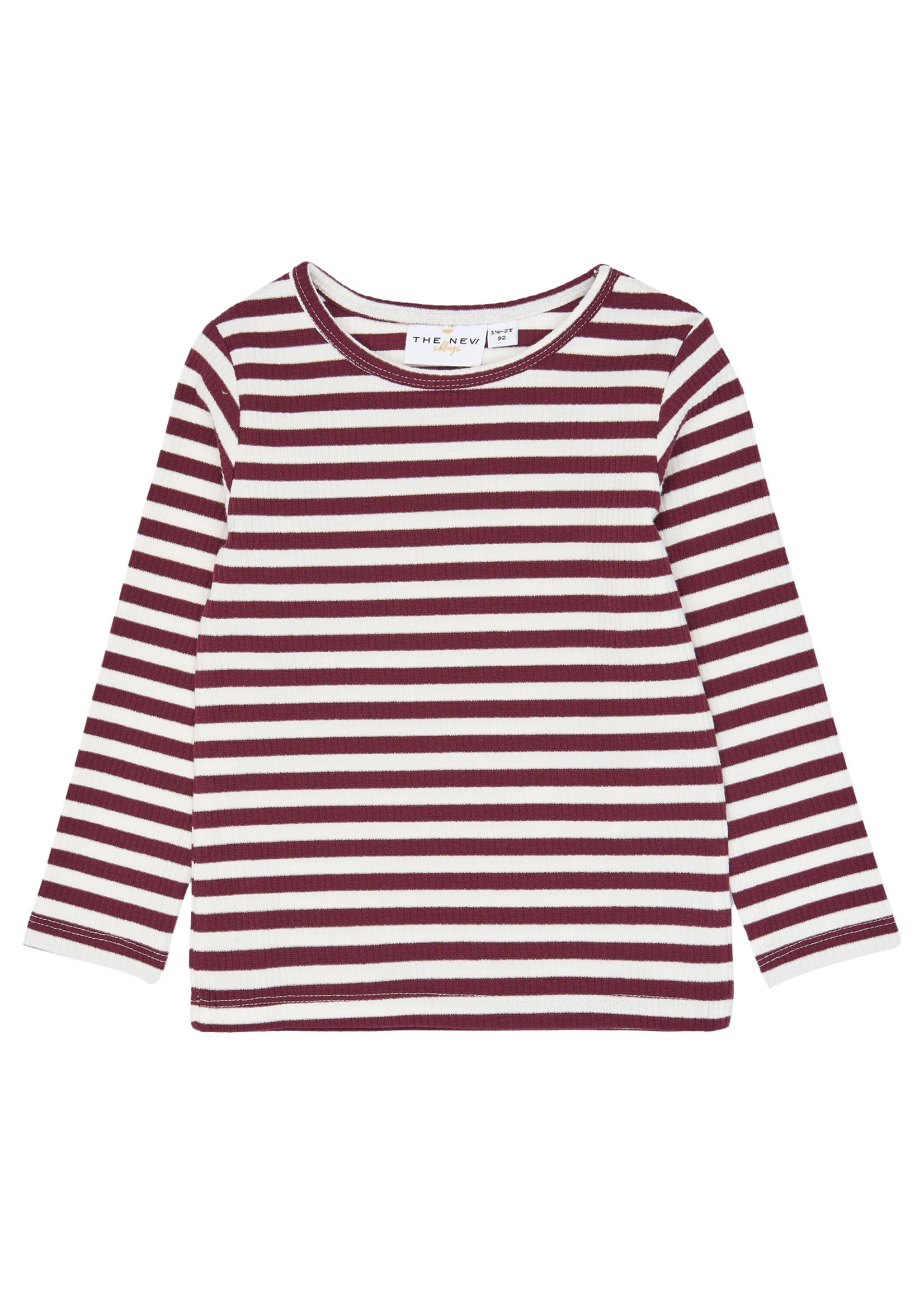 The New Siblings Fro Rib Tee | Gardenia Striped