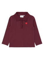 The New Siblings Vernina Rib Polo | Burgundy