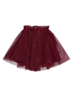 The New Siblings Vonda Mesh Skirt | Burgundy