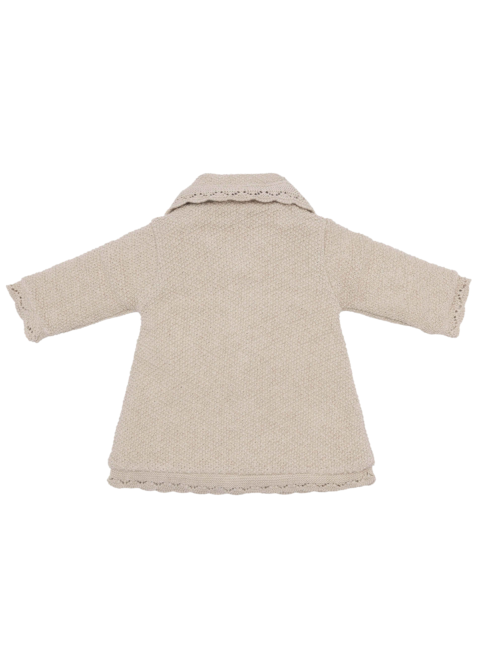 Klein Baby Jacket Knitted A-Line Beige Melange