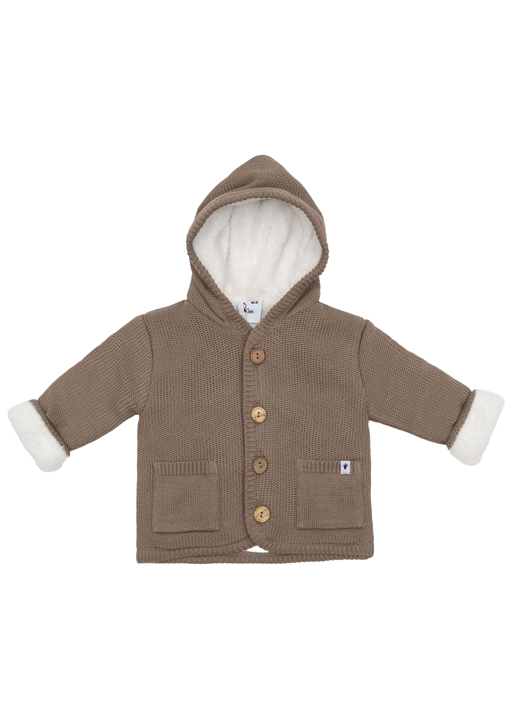 Klein Baby Jacket Knitted Brown AW26