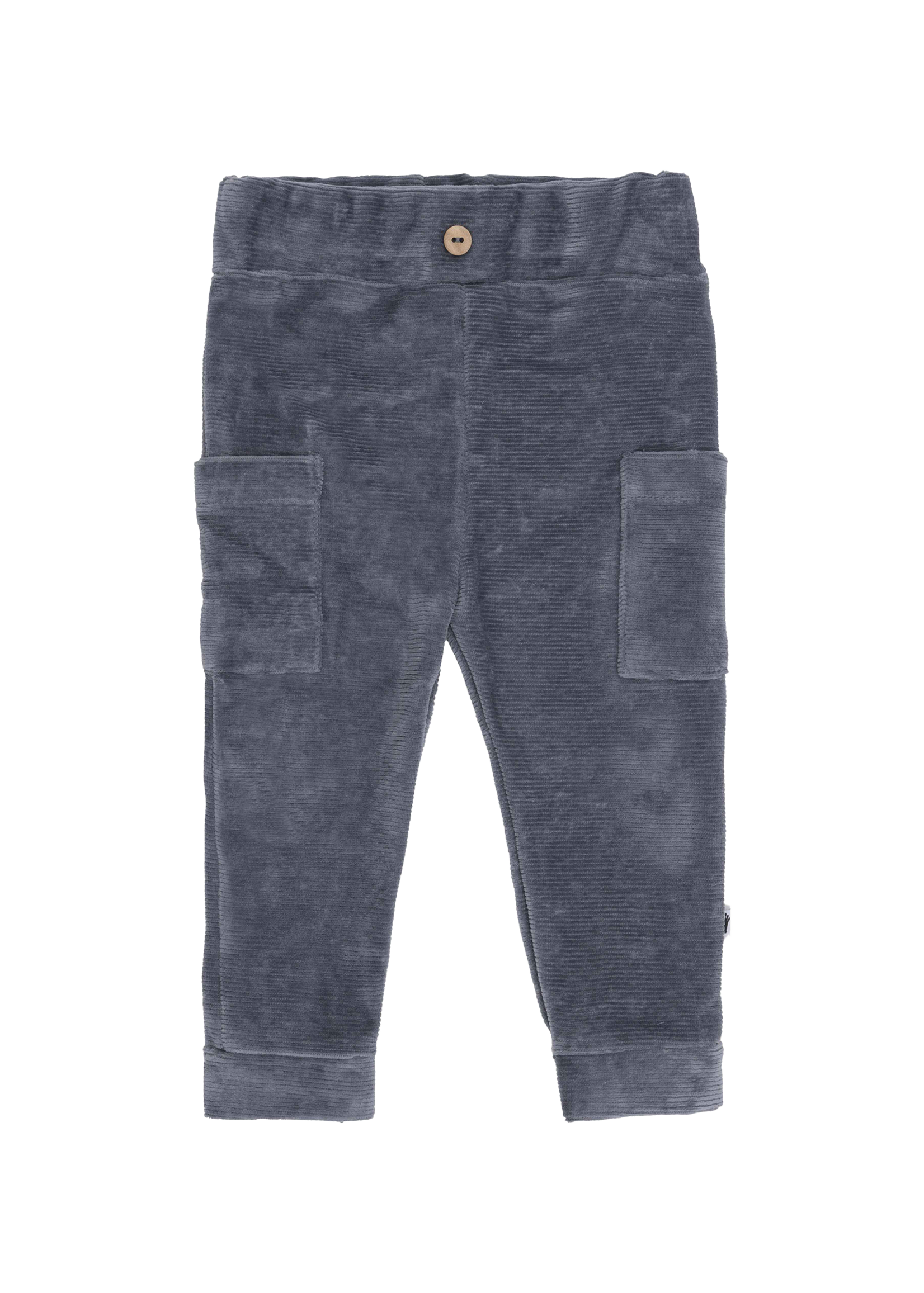 Klein Baby Trouser Pockets Rib Blue-Grey