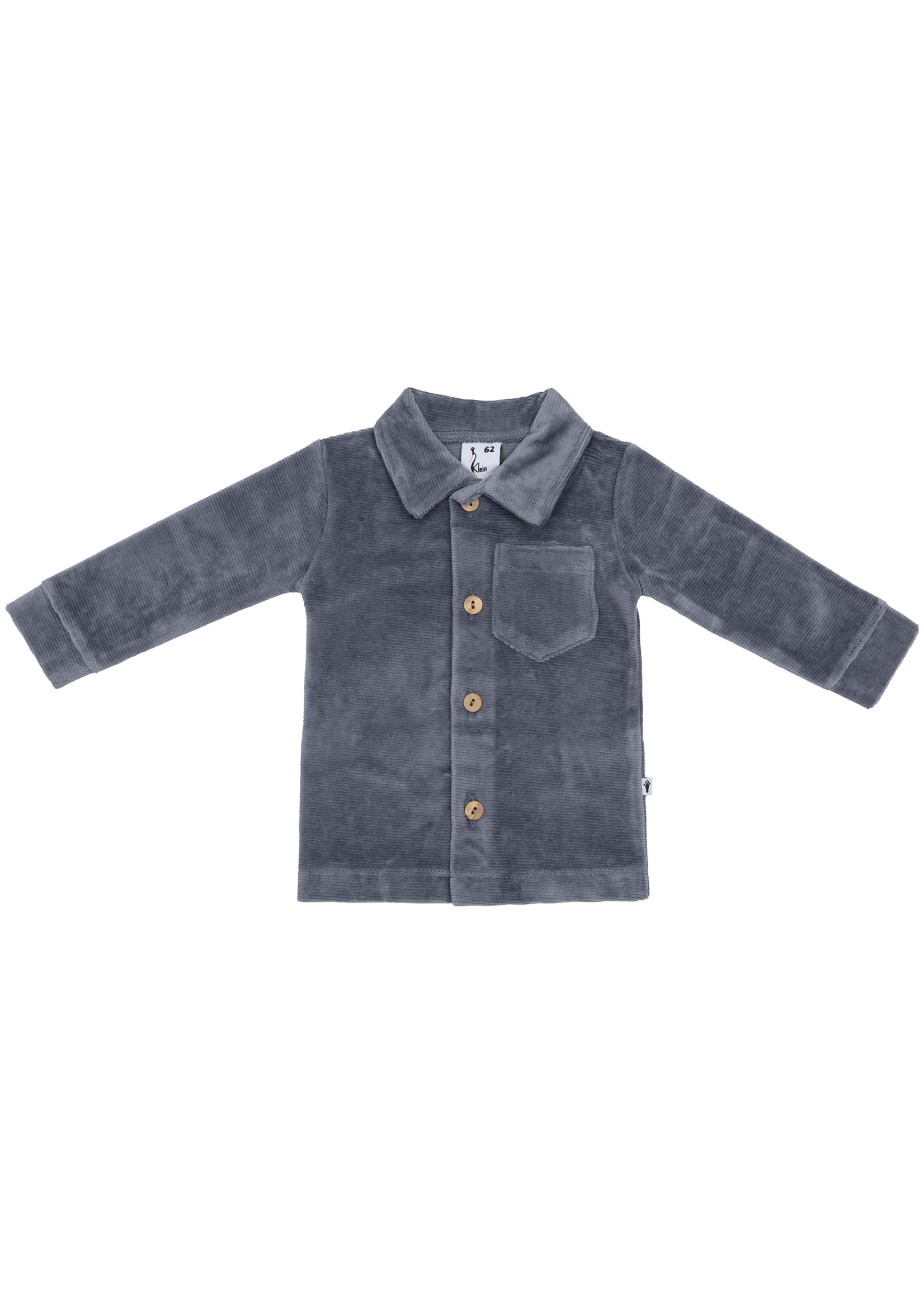 Klein Baby Shirt Rib Blue-Grey