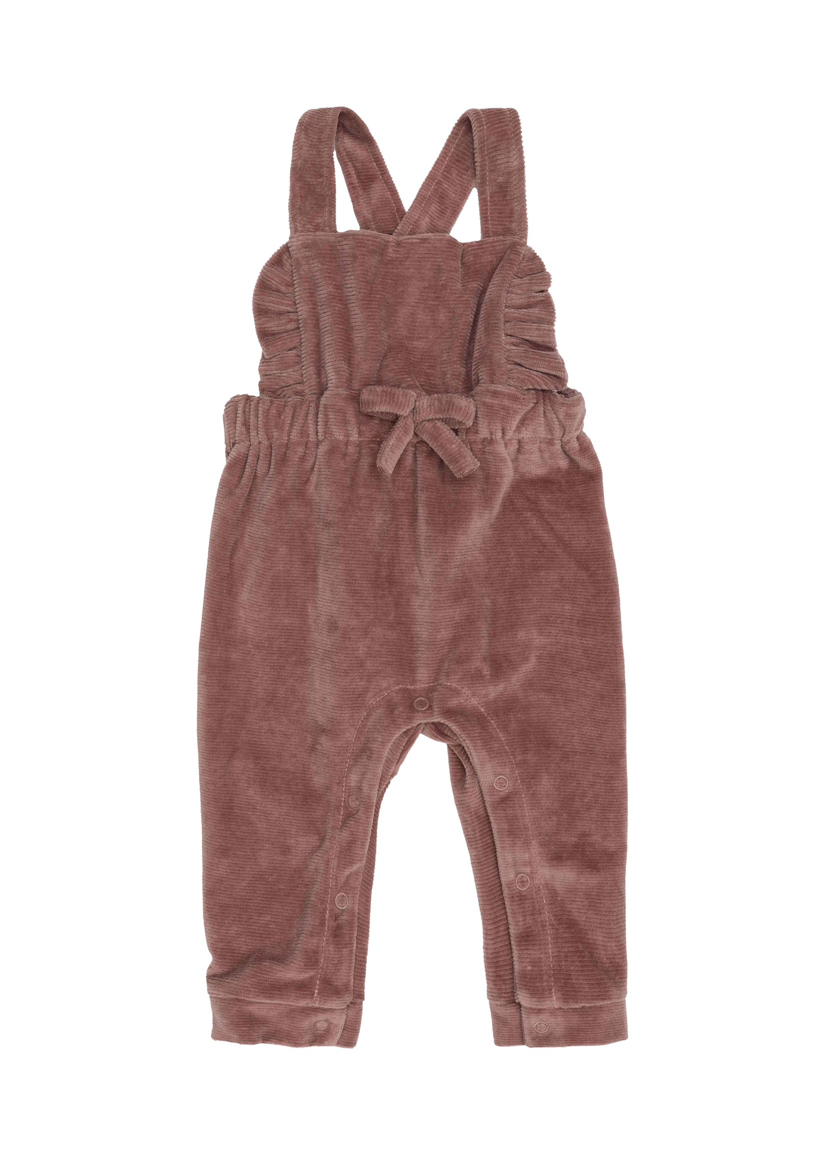 Klein Baby Jumpsuit Rib Reddish Brown