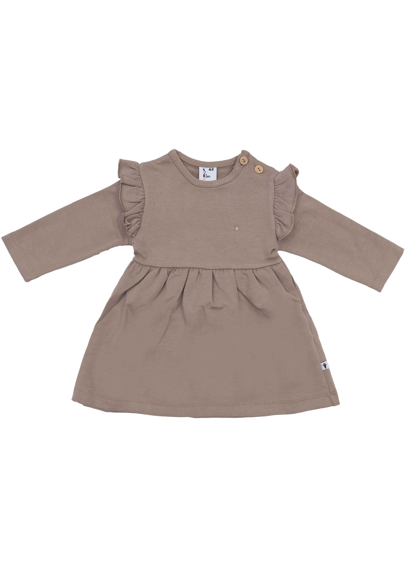Klein Baby Dress Ruffle Brown AW26
