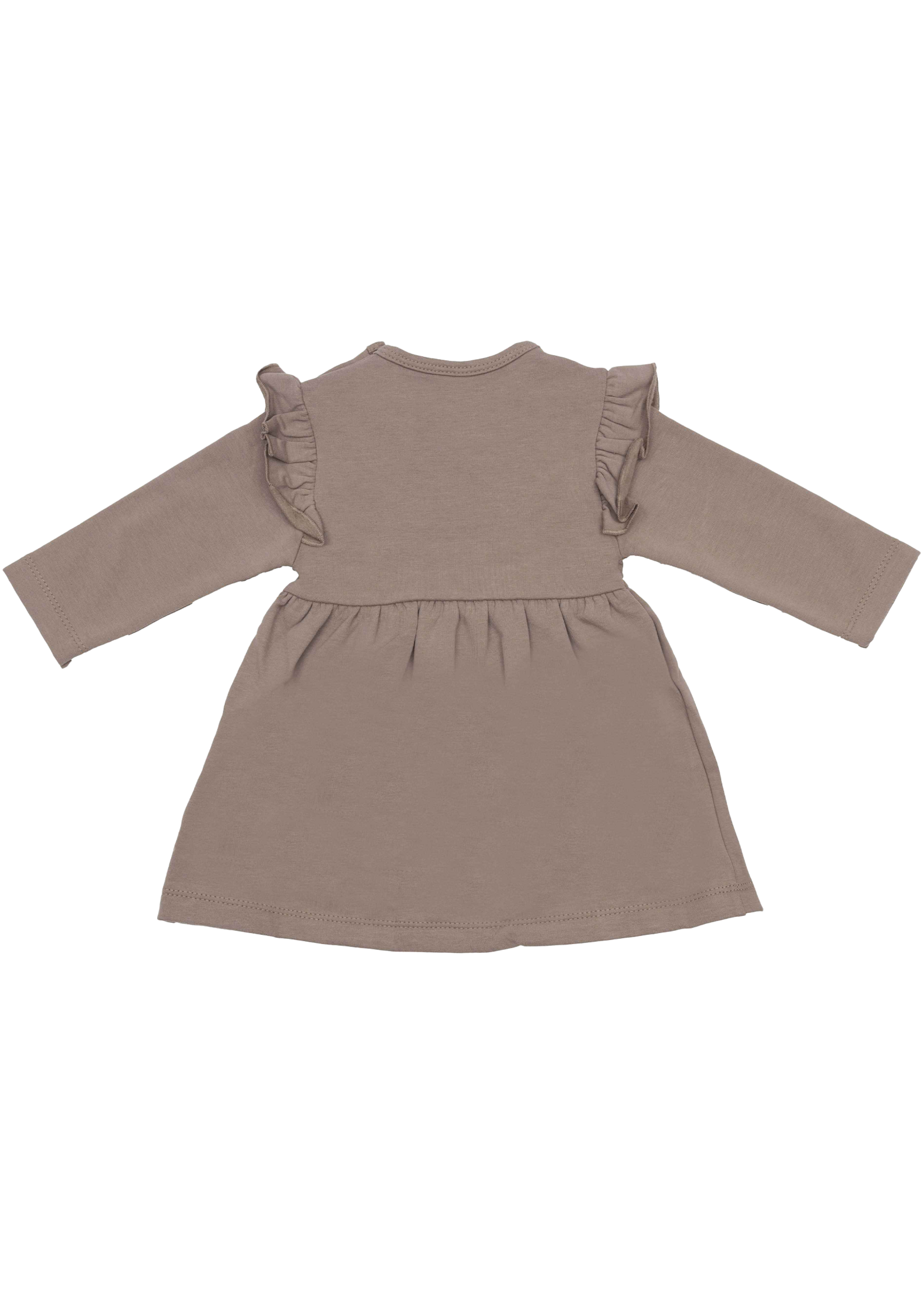 Klein Baby Dress Ruffle Brown AW26