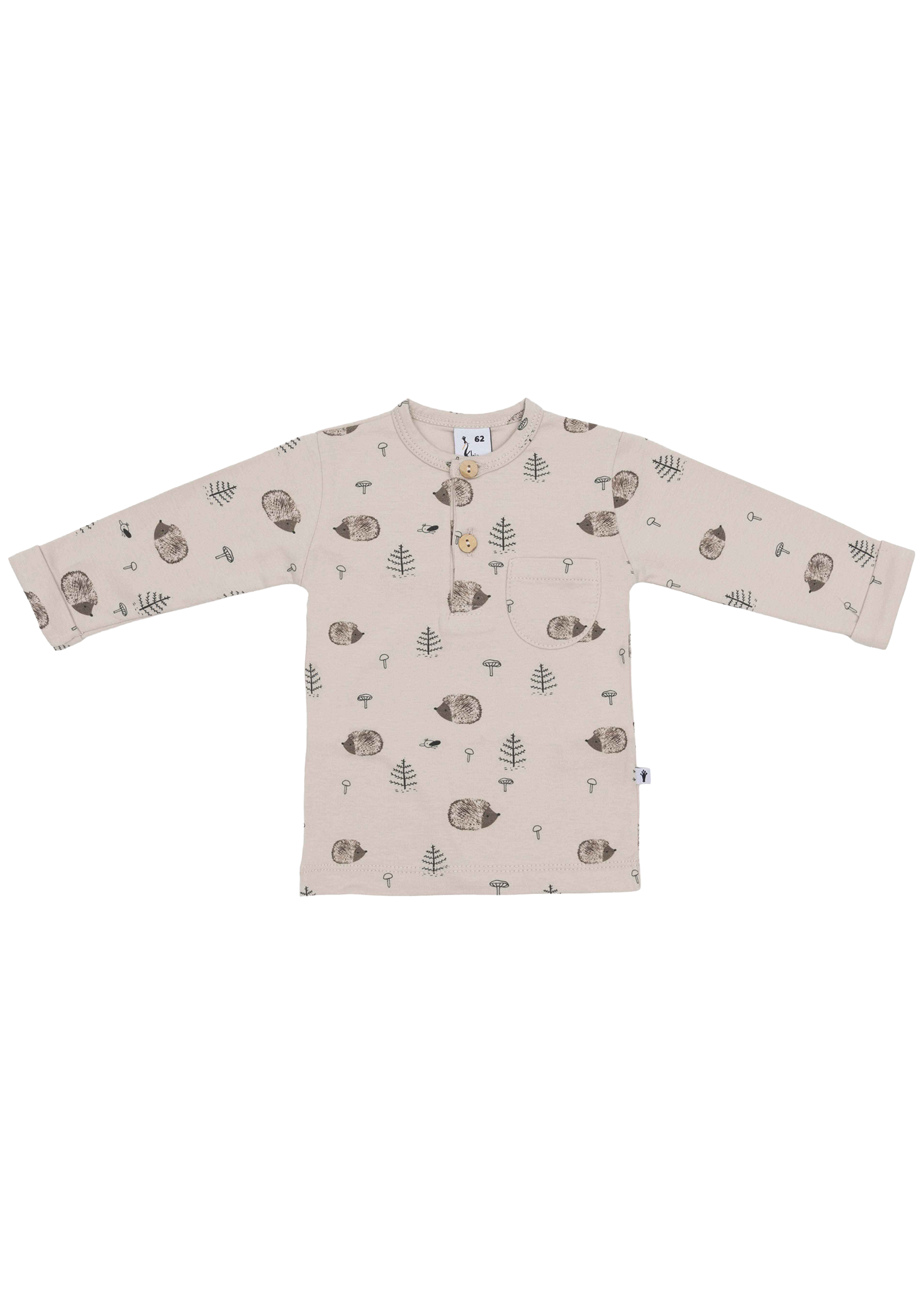 Klein Baby Shirt Buttons AOP Hedgehog