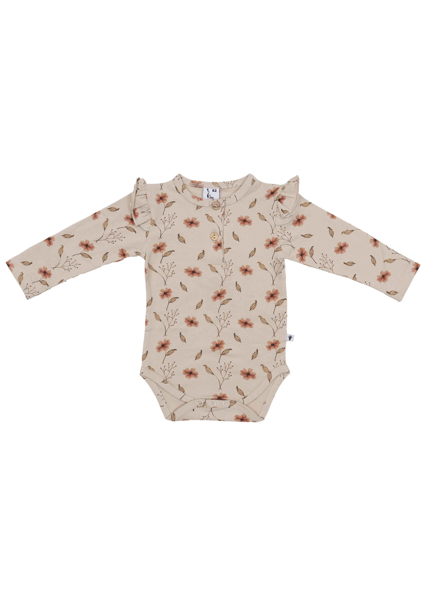 Klein Baby Body Ruffle Longlseeve AOP Flowers AW26