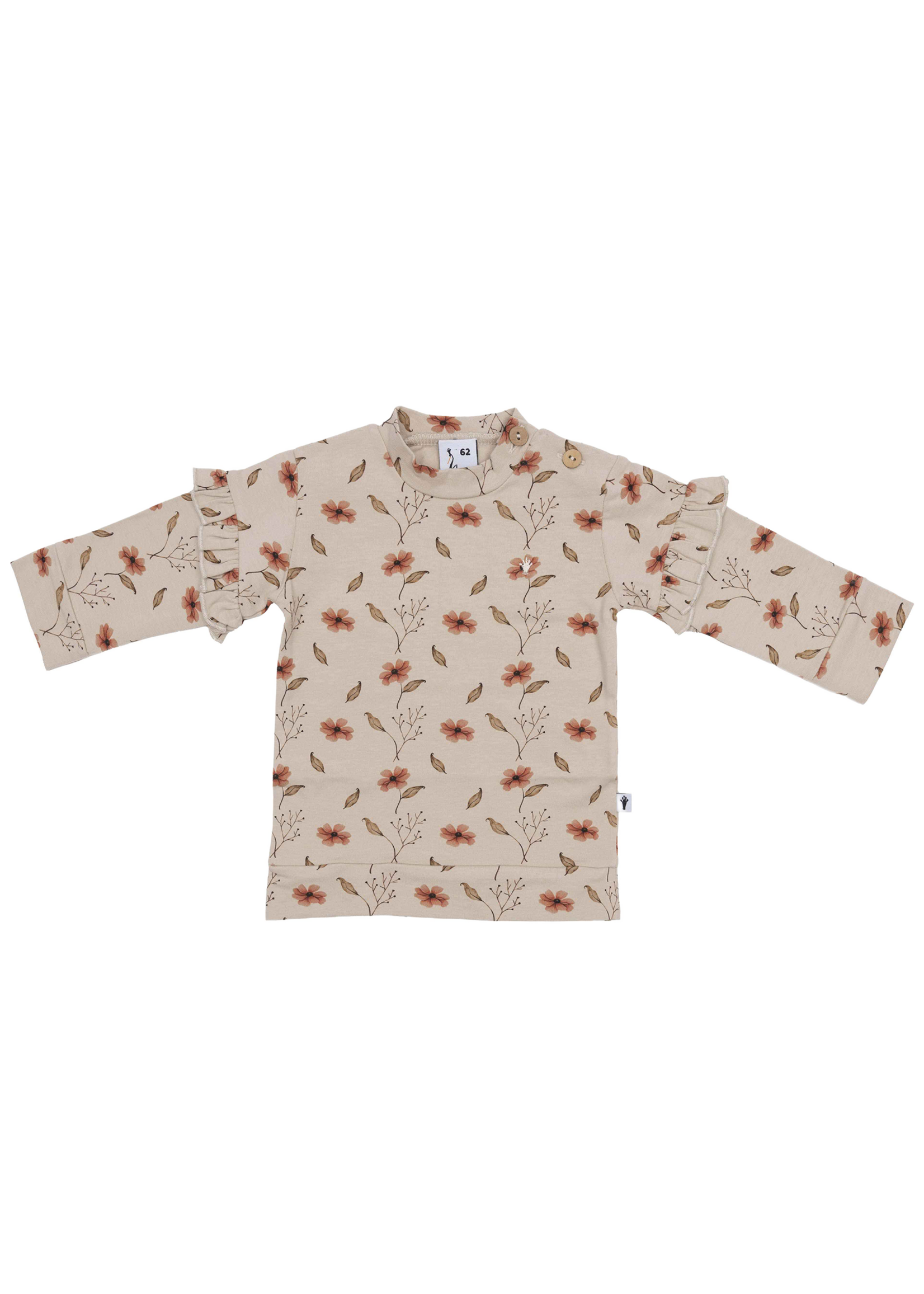 Klein Baby Shirt Ruffle AOP Flowers AW26