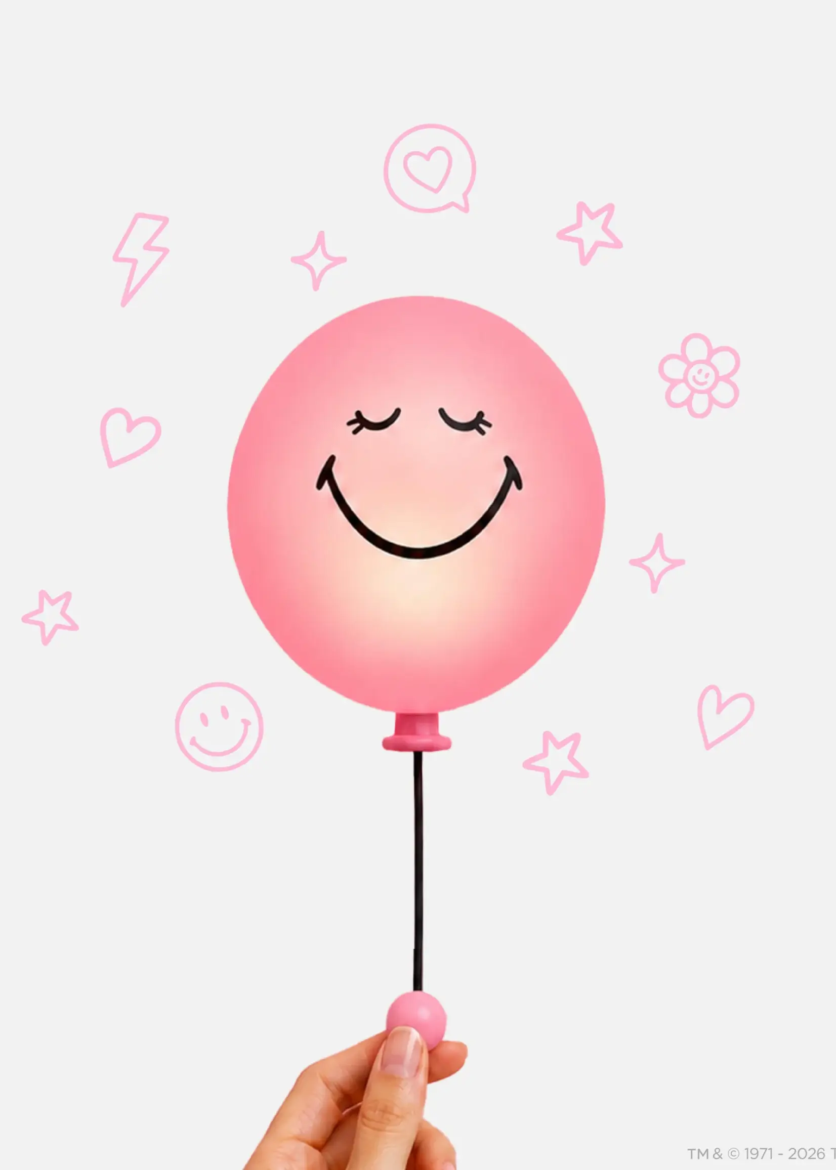 Mobility On Board Bubbly light smiley – Pink