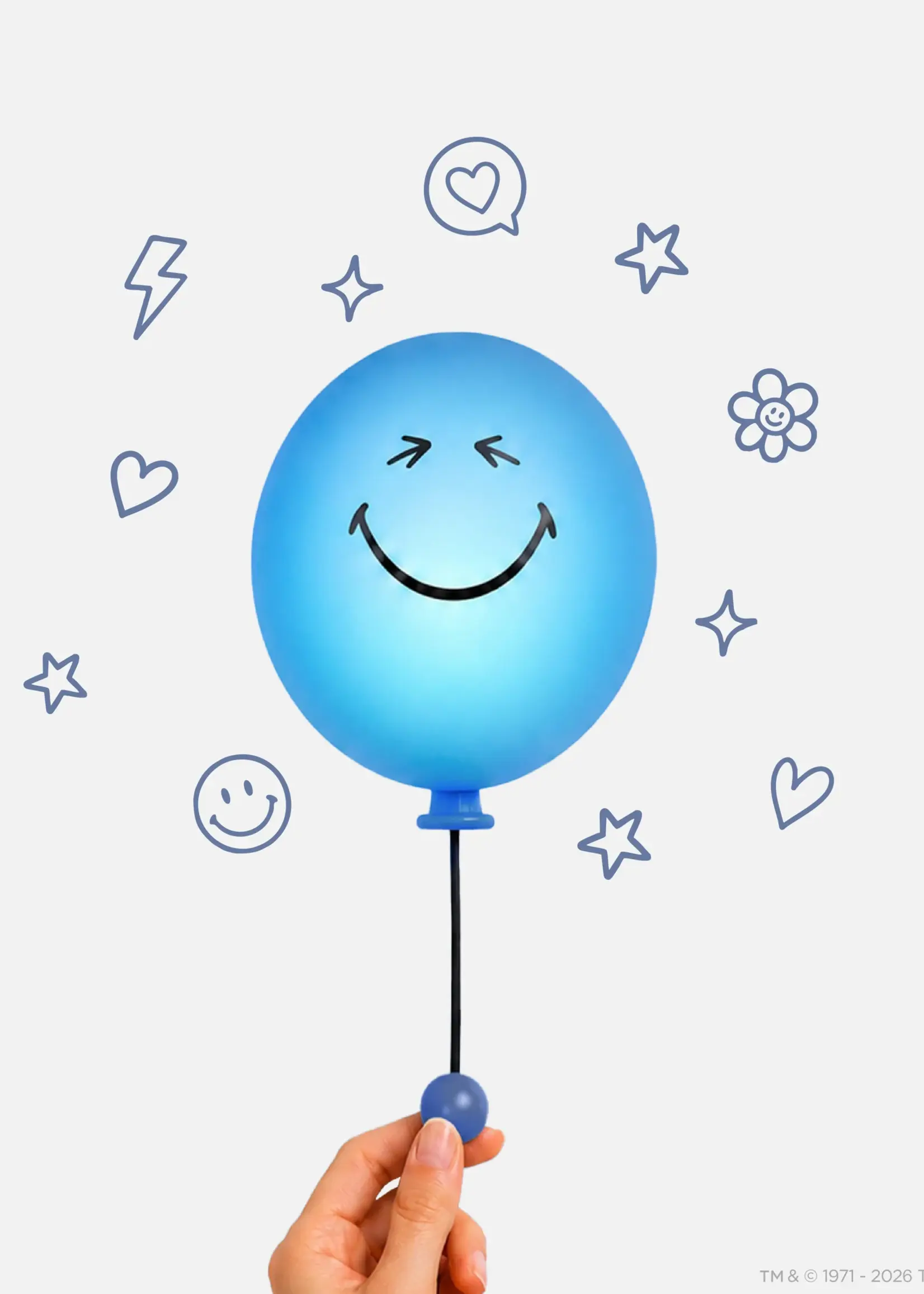 Mobility On Board Bubbly light smiley – Blue