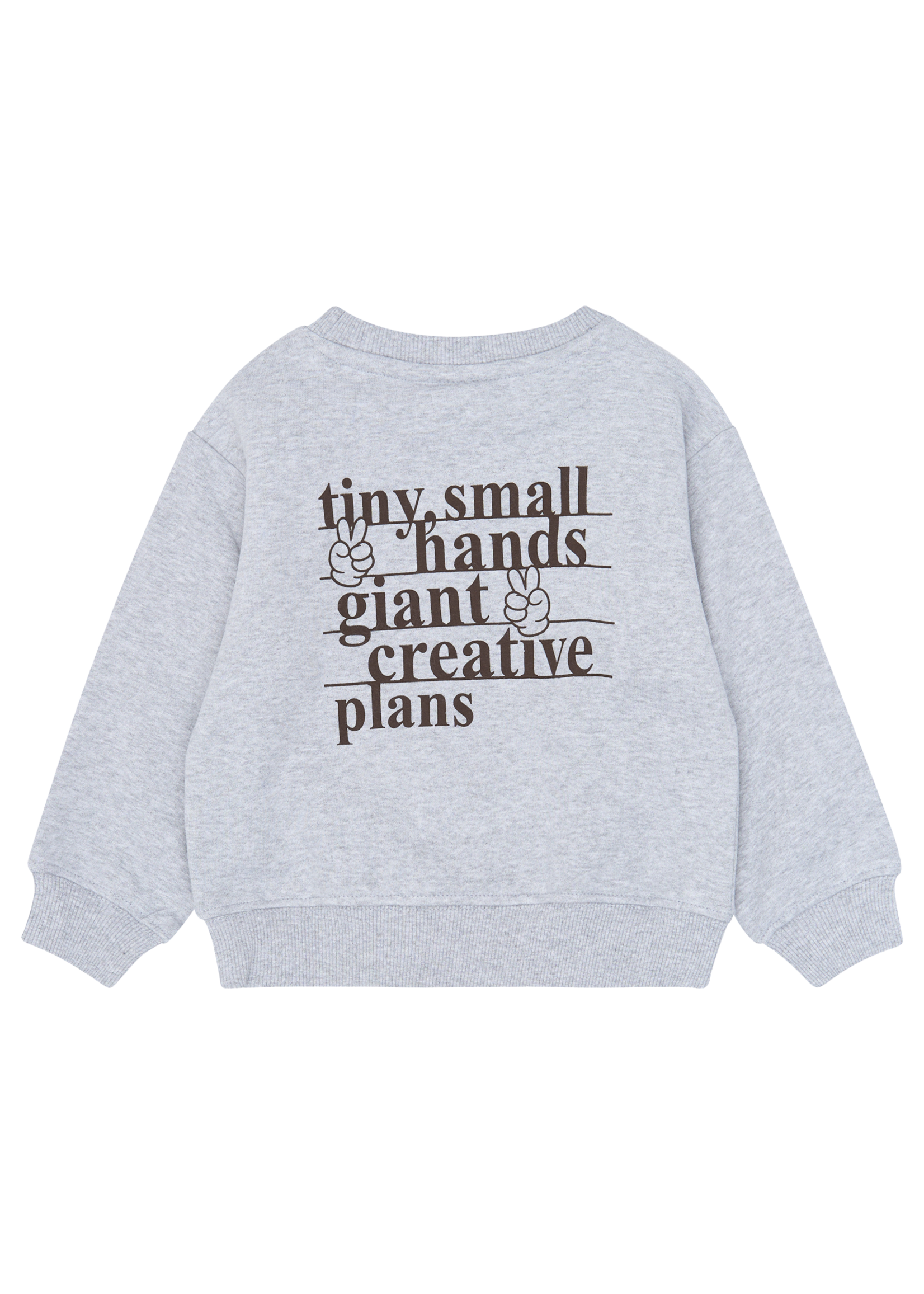 The New Siblings Yaso Melange OS Sweatshirt | Light grey melange