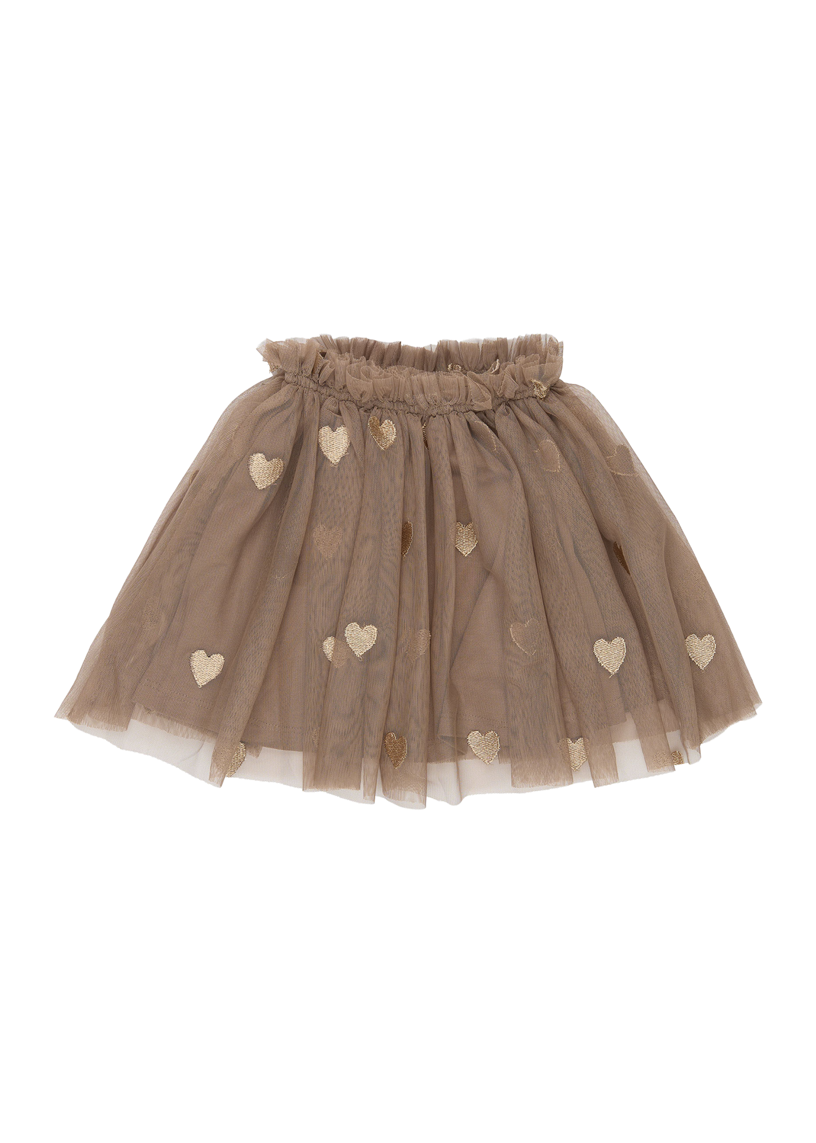 The New Siblings Yna Mesh Skirt | Taupe Gray