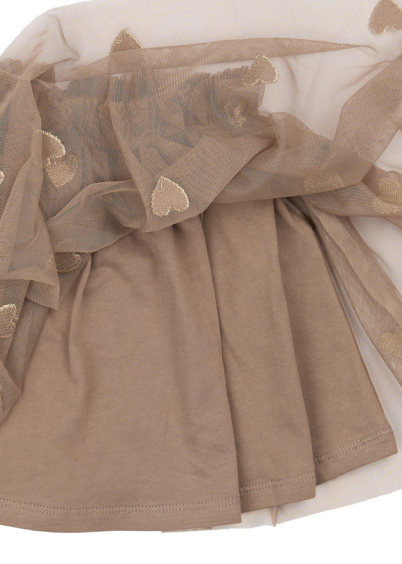 The New Siblings Yna Mesh Skirt | Taupe Gray