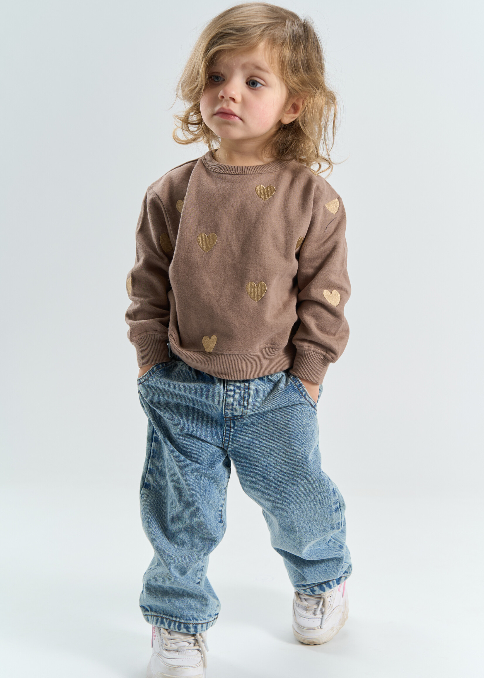 The New Siblings Yolie OS Sweatshirt | Taupe Gray