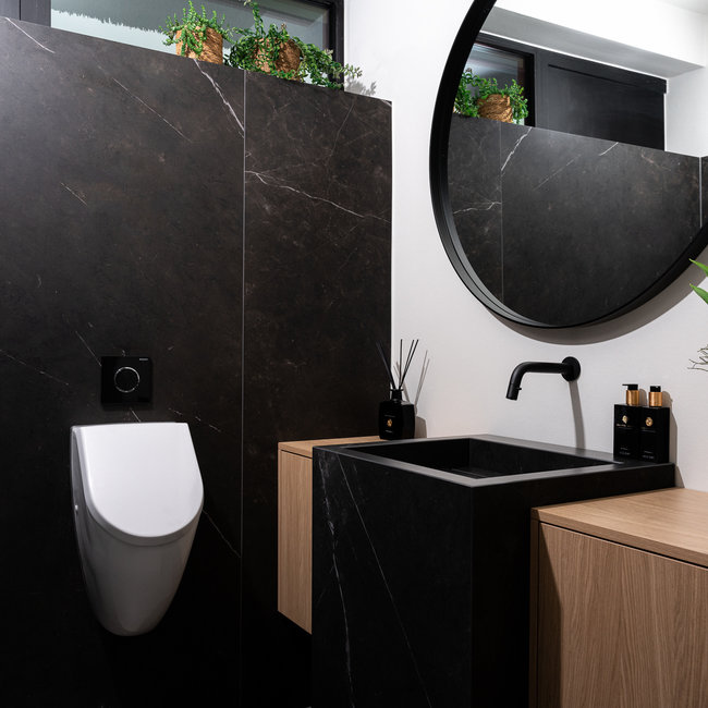 Toilet met Marble Black