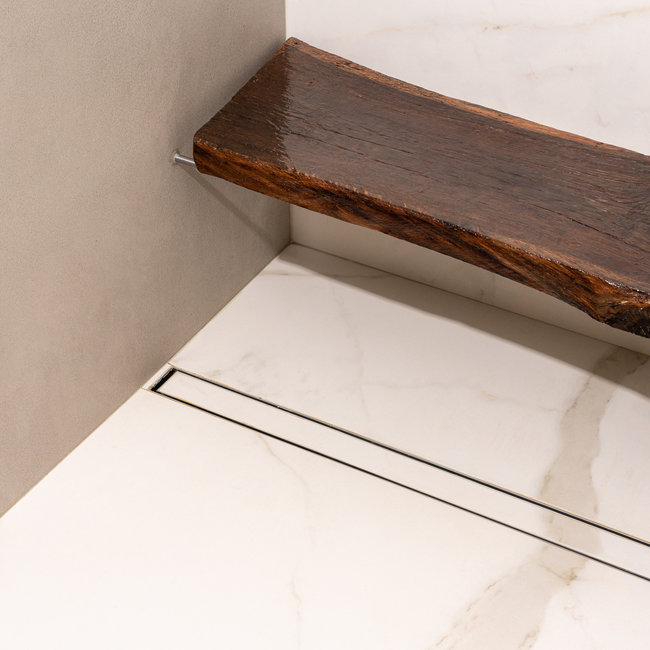 Douche met Marble White