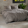 Charm & Co Dekbedovertrek Stonewashed Bruin Charm & Co Dekbedovertrek Stonewashed Bruin