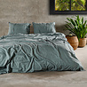 Charm & Co Dekbedovertrek Stonewashed Groen Charm & Co Dekbedovertrek Stonewashed Groen