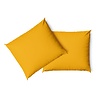 Charm & Co Kussensloop Set Mosterd - 2 stuks Charm & Co Kussensloop Set Mosterd - 2 stuks