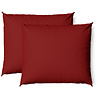 Charm & Co Kussensloop Set Rood - 2 stuks Charm & Co Kussensloop Set Rood - 2 stuks