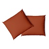 Charm & Co Kussensloop Set Terracotta - 2 stuks Charm & Co Kussensloop Set Terracotta - 2 stuks