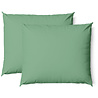 Charm & Co Kussensloop Set Sage Green - 2 stuks Charm & Co Kussensloop Set Sage Green - 2 stuks