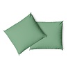 Charm & Co Kussensloop Set Sage Green - 2 stuks Charm & Co Kussensloop Set Sage Green - 2 stuks