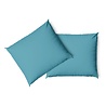 Charm & Co Kussensloop Set Denim Blue - 2 stuks Charm & Co Kussensloop Set Denim Blue - 2 stuks