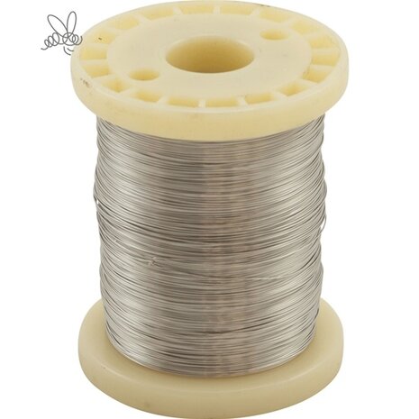 RVS draad 250 gram 0,4mm RVS draad 250 gram 0,4mm