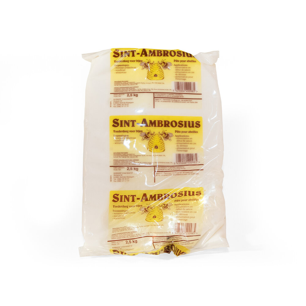 Sint-Ambrosius voederdeeg voor bijen 2,5kg Sint-Ambrosius voederdeeg voor bijen 2,5kg