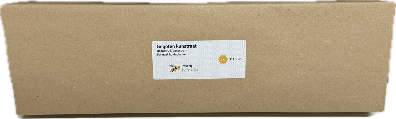 Imkerij De Vallei Gegoten kunstraat Dadant US/Langstroth honingkamer Imkerij De Vallei Gegoten kunstraat Dadant US/Langstroth honingkamer