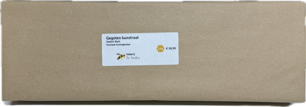 Imkerij De Vallei Gegoten kunstraat honingkamer Dadant Blatt 1 kg