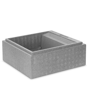 Miniplus voerbak grijs