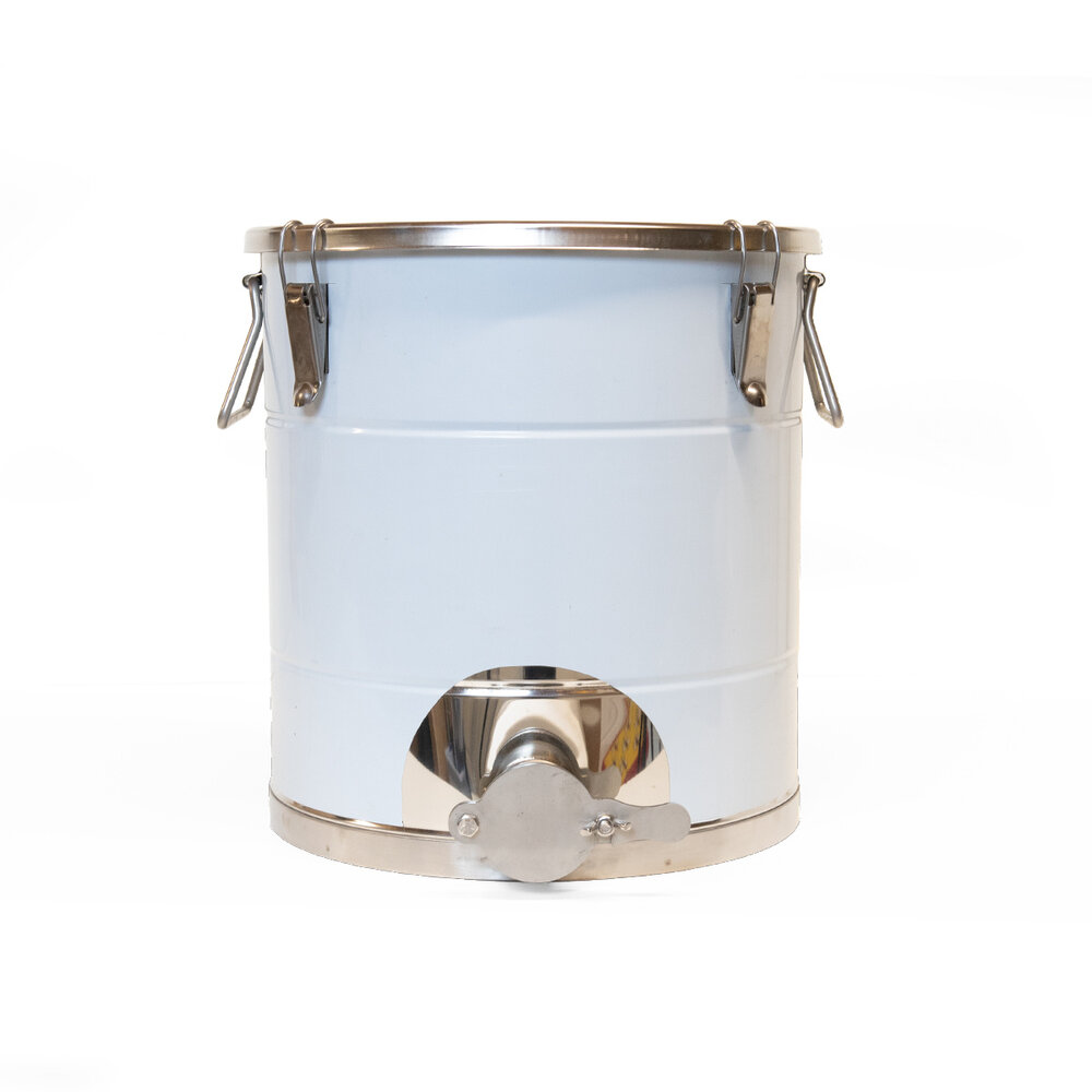 Roestvrijstalen aftapvat 25 kg