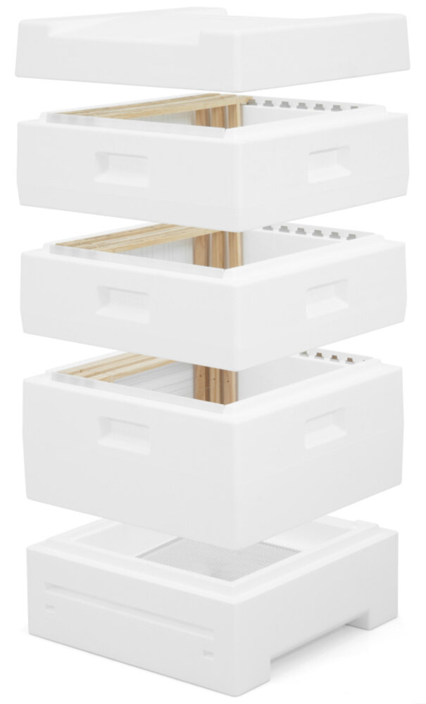 Segeberger bijenkast simplex compleet met hoge bodem Segeberger bijenkast simplex compleet met hoge bodem