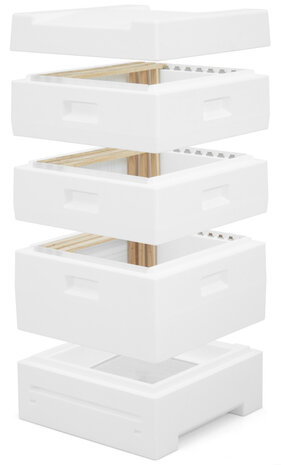 Segeberger bijenkast simplex compleet met hoge bodem Segeberger bijenkast simplex compleet met hoge bodem