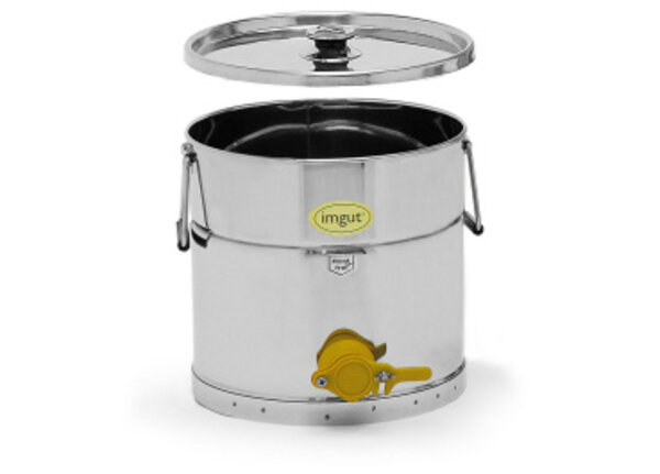 Roestvrijstalen aftapvat 25 kg Roestvrijstalen aftapvat 25 kg