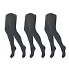 3 Pack Maillots - Meisjes - Rib - Antraciet