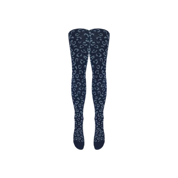 Kindermaillot - Panterprint - Marine-Grijs