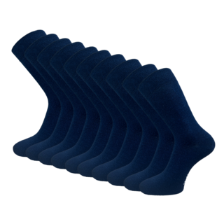10 paar Basic Sokken Marineblauw
