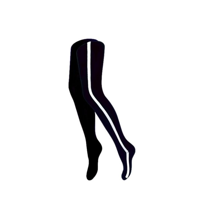 Kindermaillot - Streep - Zwart/Wit