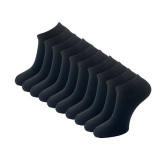 10 paar Heren sneakersokken - Zwart