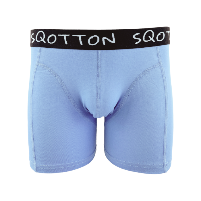 Boxershort - SQOTTON® - Basic - Retro Blauw