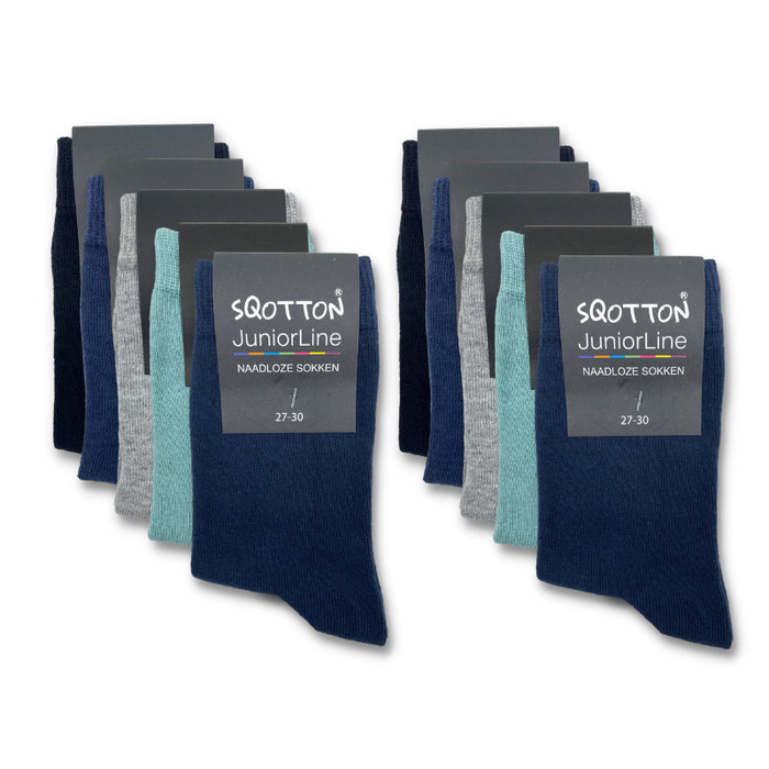 10 paar Kindersokken - SQOTTON® - Casual - Multicolor