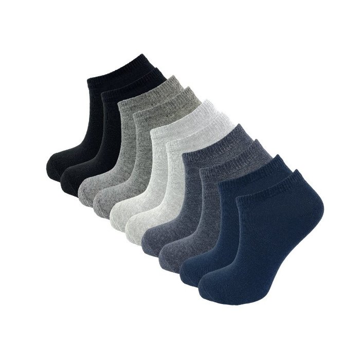 10 paar Dames sneakersokken - VANSENZO® - Basic - Multicolor