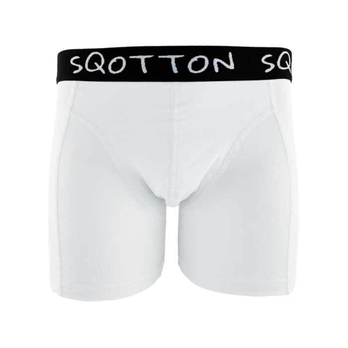 Boxershort - SQOTTON® - Basic - Wit