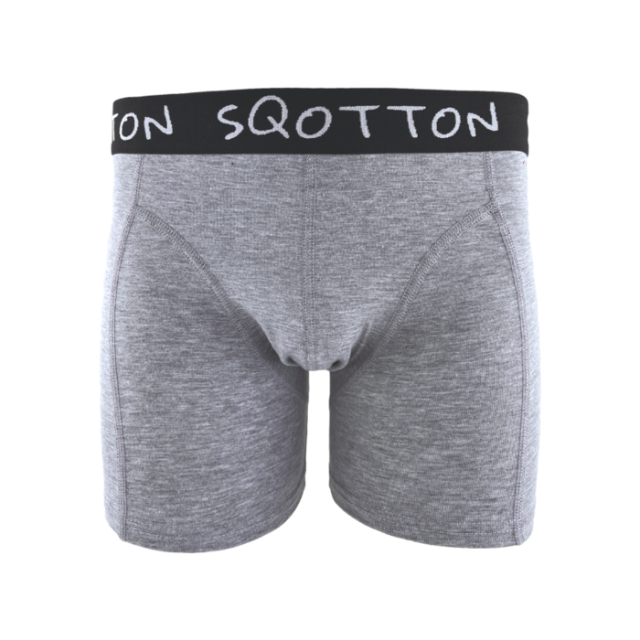 Boxershort - SQOTTON® - Basic - Grijs